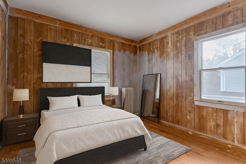 Bedroom, Interior, Wood Texture Flooring, Wooden Walls