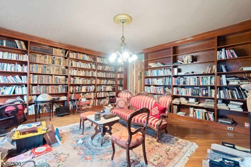 Chandelier, Home Office, Interior, Pendant Lights, Wood Texture Flooring