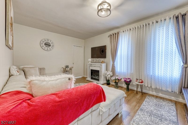 Bedroom, Fireplace, Interior, Wood Texture Flooring