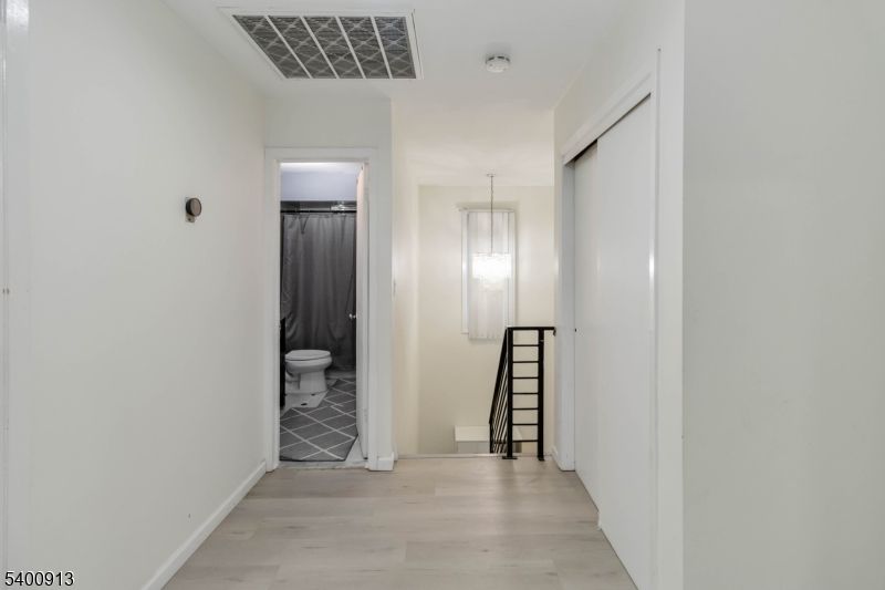 Bathroom, Interior, Pendant Lights, Wood Texture Flooring