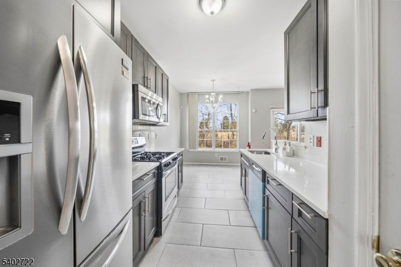 Interior, Kitchen, Pendant Lights, Stainless Steel Appliances