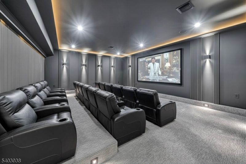 Home Theatre Room, Interior, Projection Screen, Recessed Lighting, Theatre Room