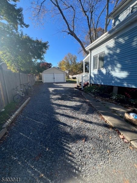 Backyard, Detached Garage, Exterior