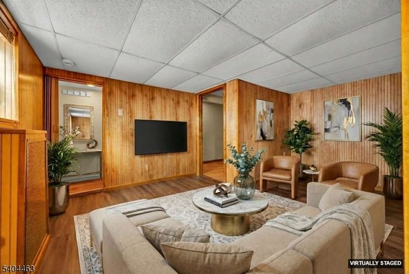 Interior, Living room, Wood Texture Flooring, Wooden Walls