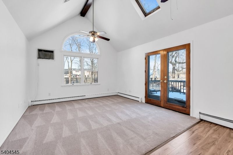 Empty room, Interior, Wooden Beams, Wood Texture Flooring