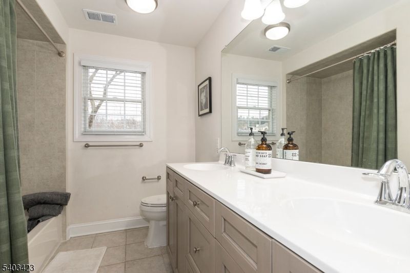 Bathroom, Dual Sink Vanities, Glass Shower, Interior