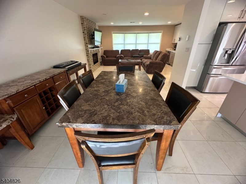 Dining room, Interior, Kitchen, Living room, Recessed Lighting, Stainless Steel Appliances