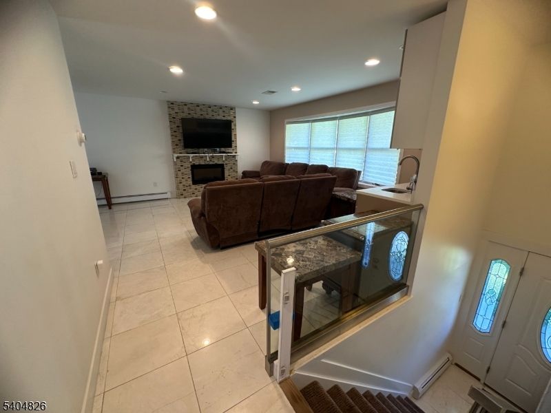 Fireplace, Interior, Living room, Recessed Lighting