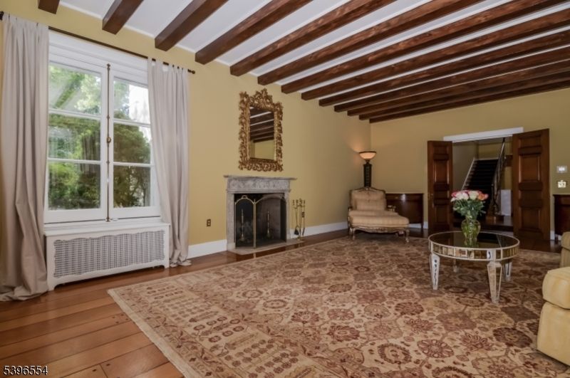 Fireplace, Interior, Wooden Beams, Wood Texture Flooring