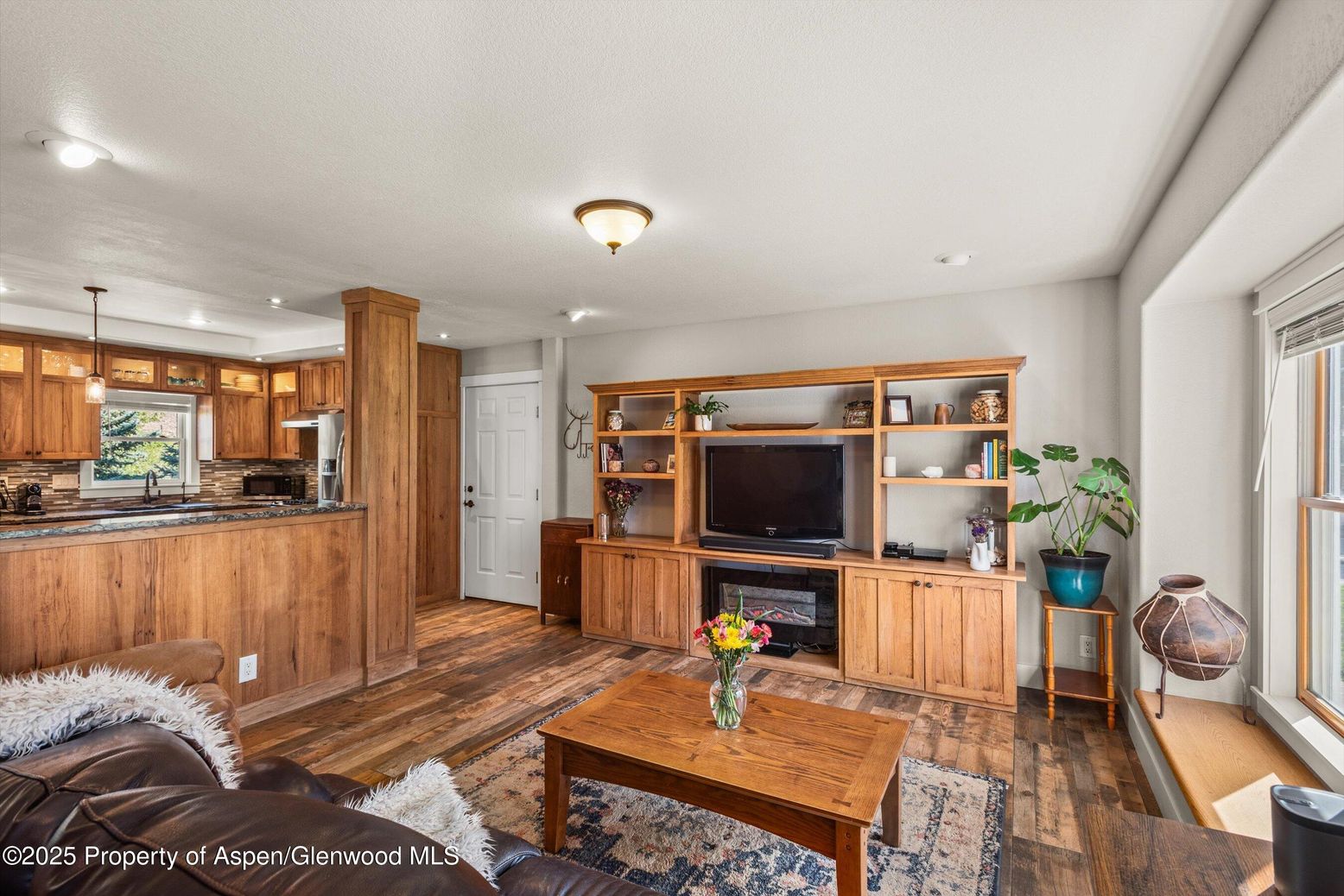 Interior, Kitchen, Living room, Pendant Lights, Recessed Lighting, Stainless Steel Appliances, Wood Texture Flooring