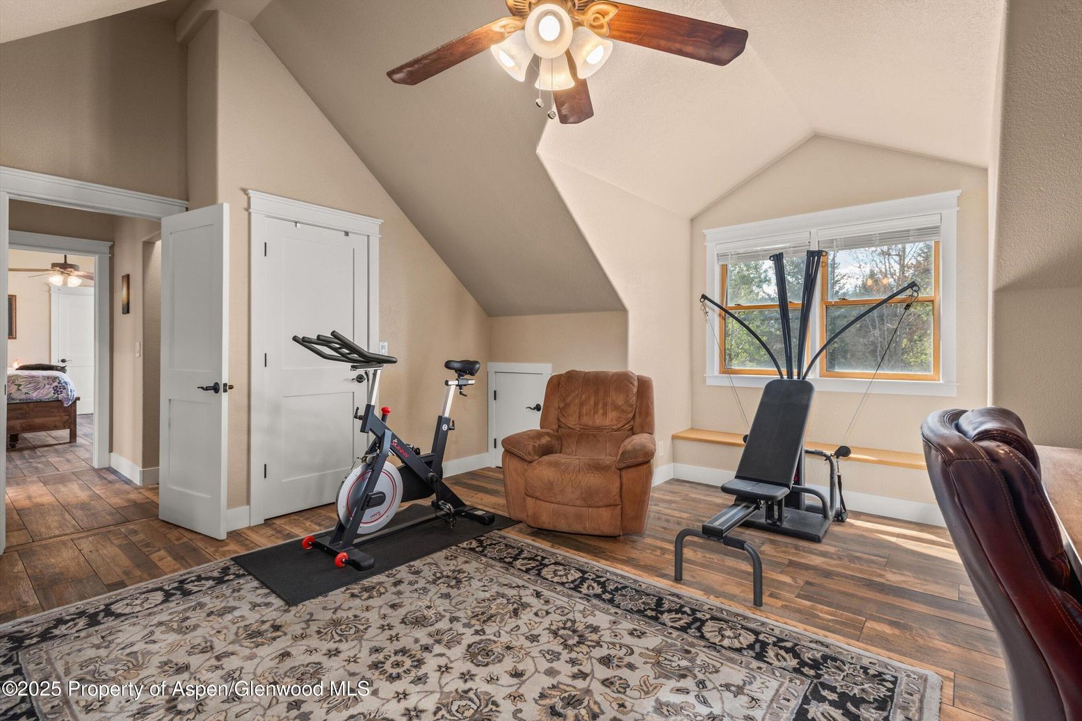 Fitness Equipment, Interior, Wood Texture Flooring