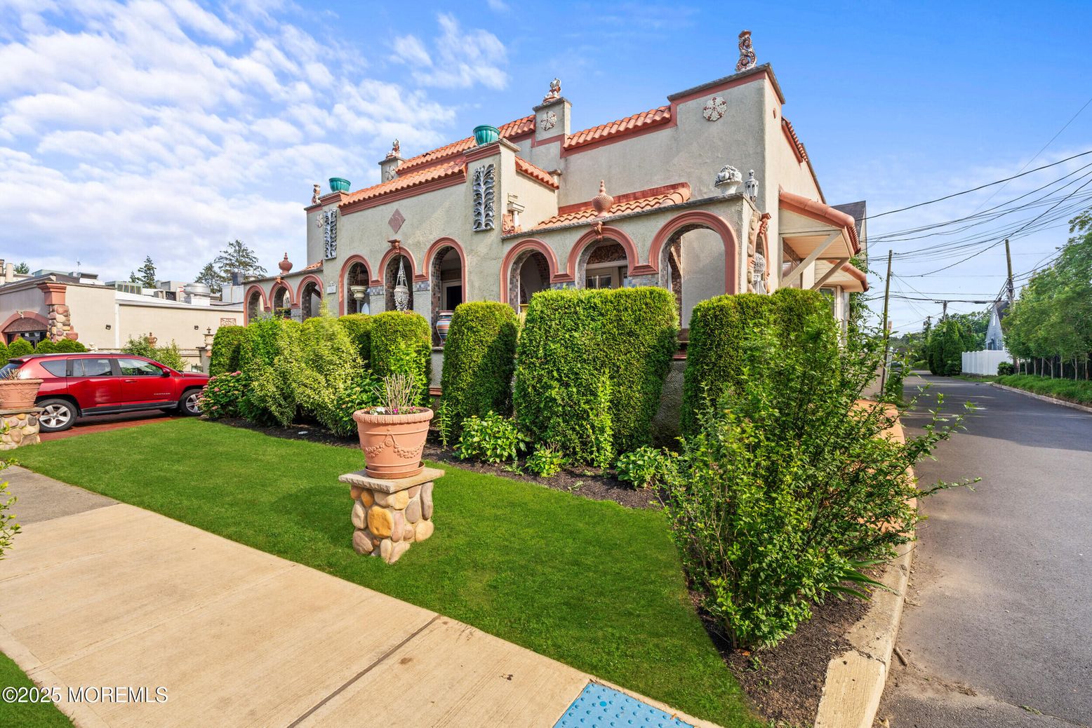 Backyard, Exterior, Facade, Spanish Mediterranean