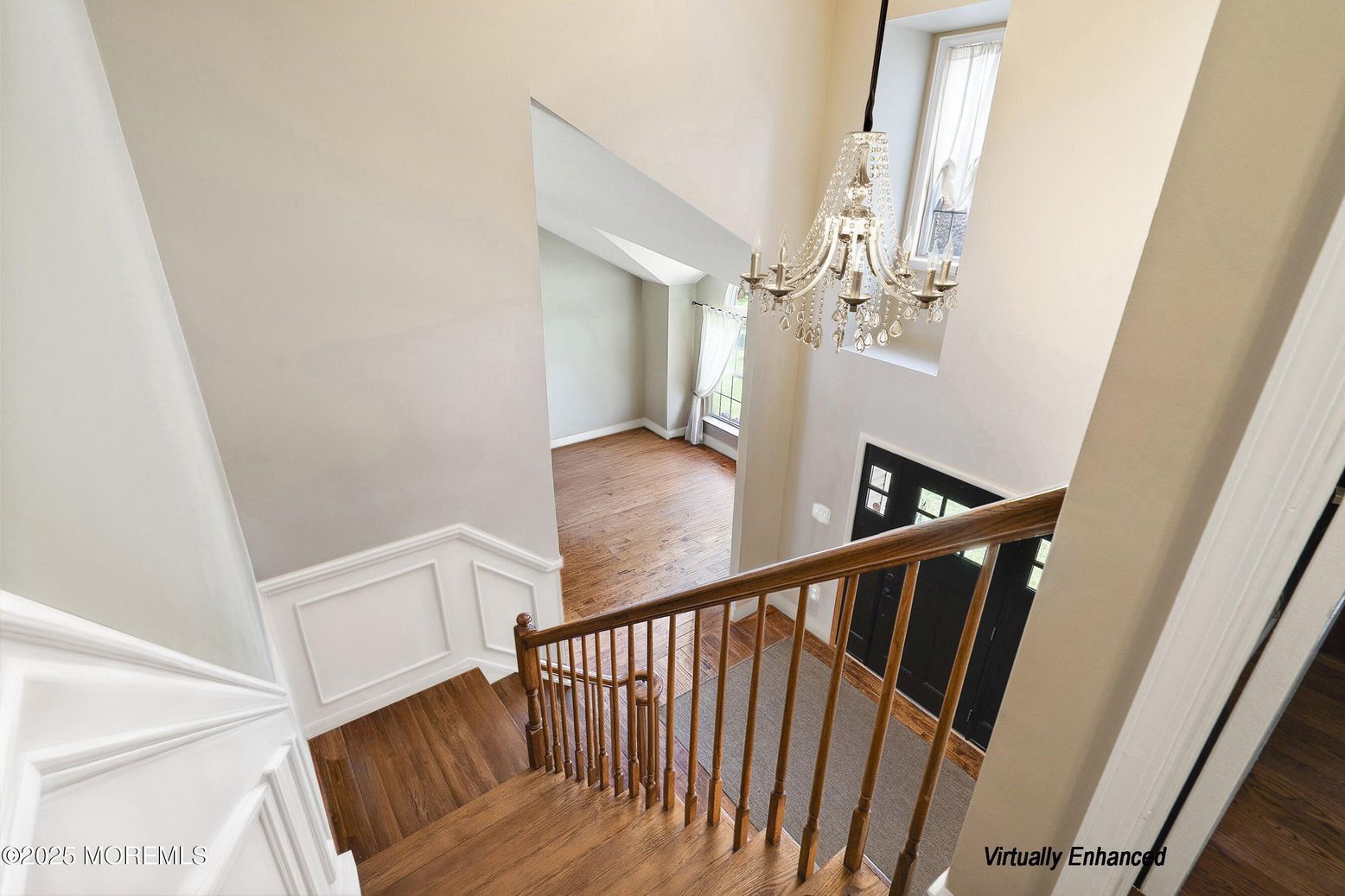 Chandelier, Interior, Wood Texture Flooring
