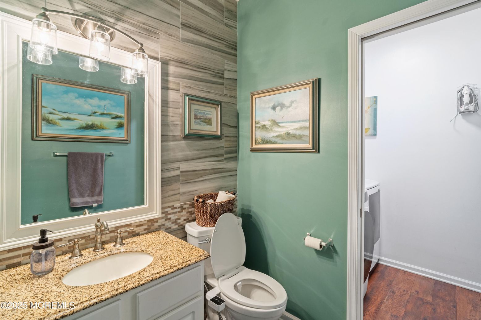 Bathroom, Interior, Wood Texture Flooring