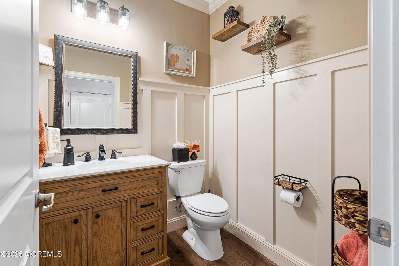 Bathroom, Interior, Wood Texture Flooring