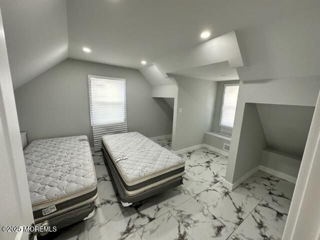 Bedroom, Interior, Marble, Recessed Lighting
