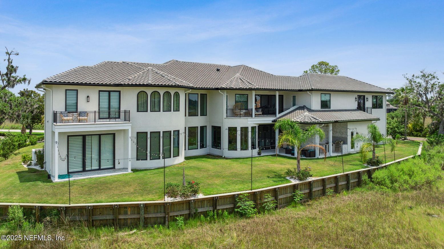 Attached, Backyard, Exterior, Facade, French Provincial