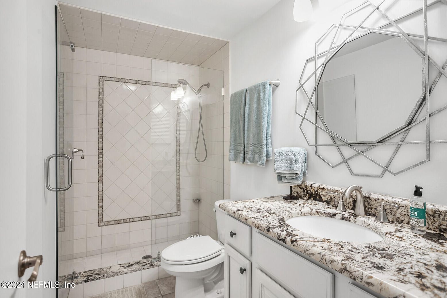 Bathroom, Glass Shower, Interior