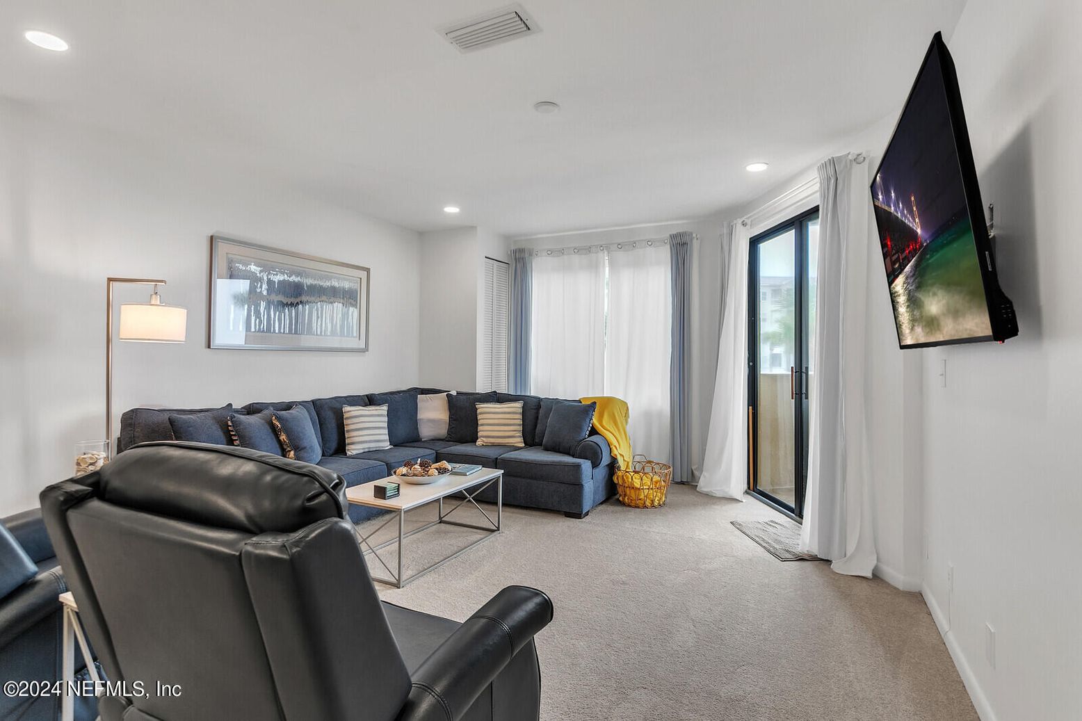 Interior, Living room, Recessed Lighting