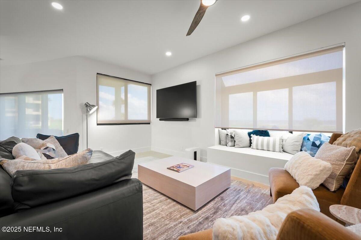 Interior, Living room, Recessed Lighting