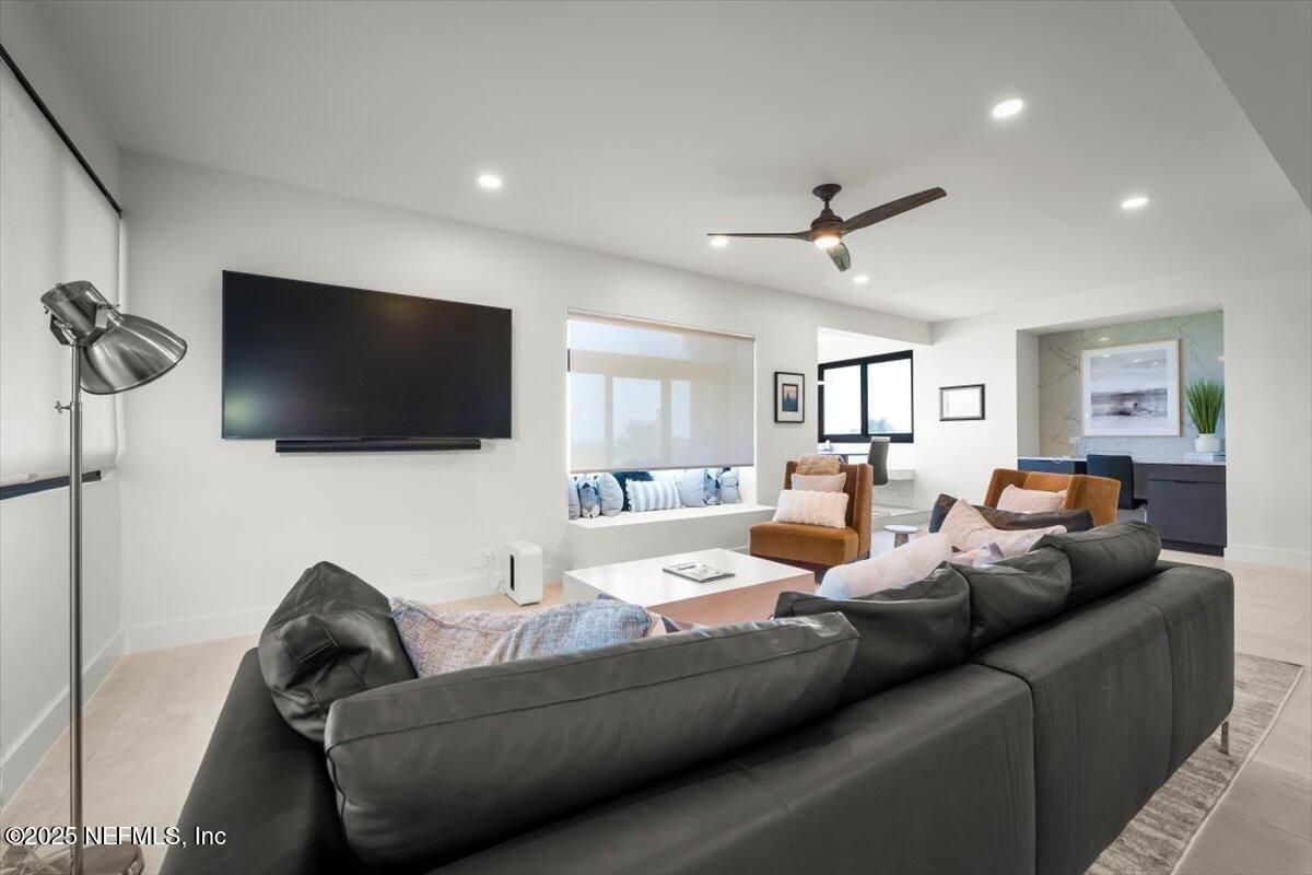 Interior, Living room, Recessed Lighting