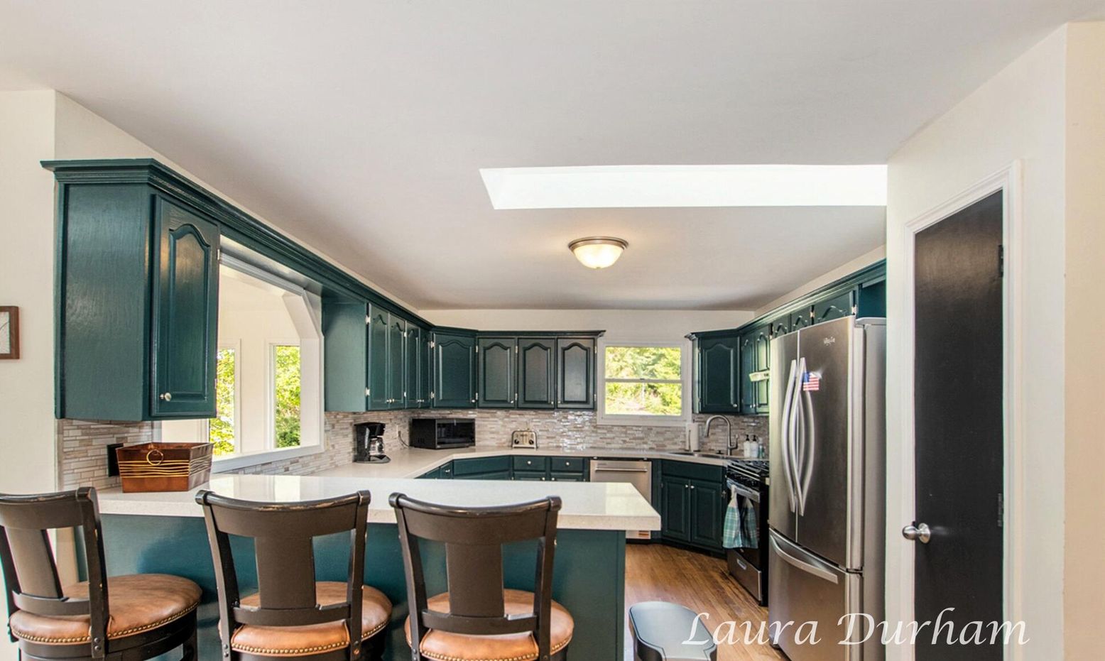 Interior, Kitchen, Wood Texture Flooring