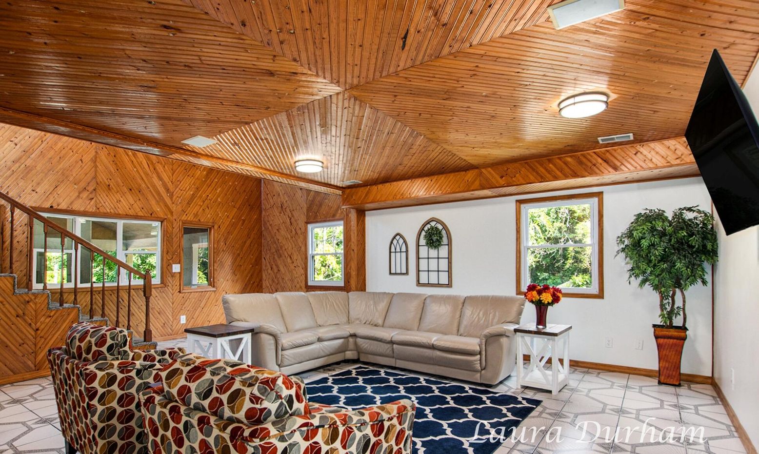 Interior, Living room, Wooden Ceilings, Wooden Walls
