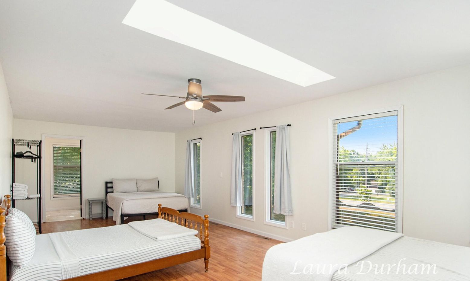 Bedroom, Interior, Wood Texture Flooring