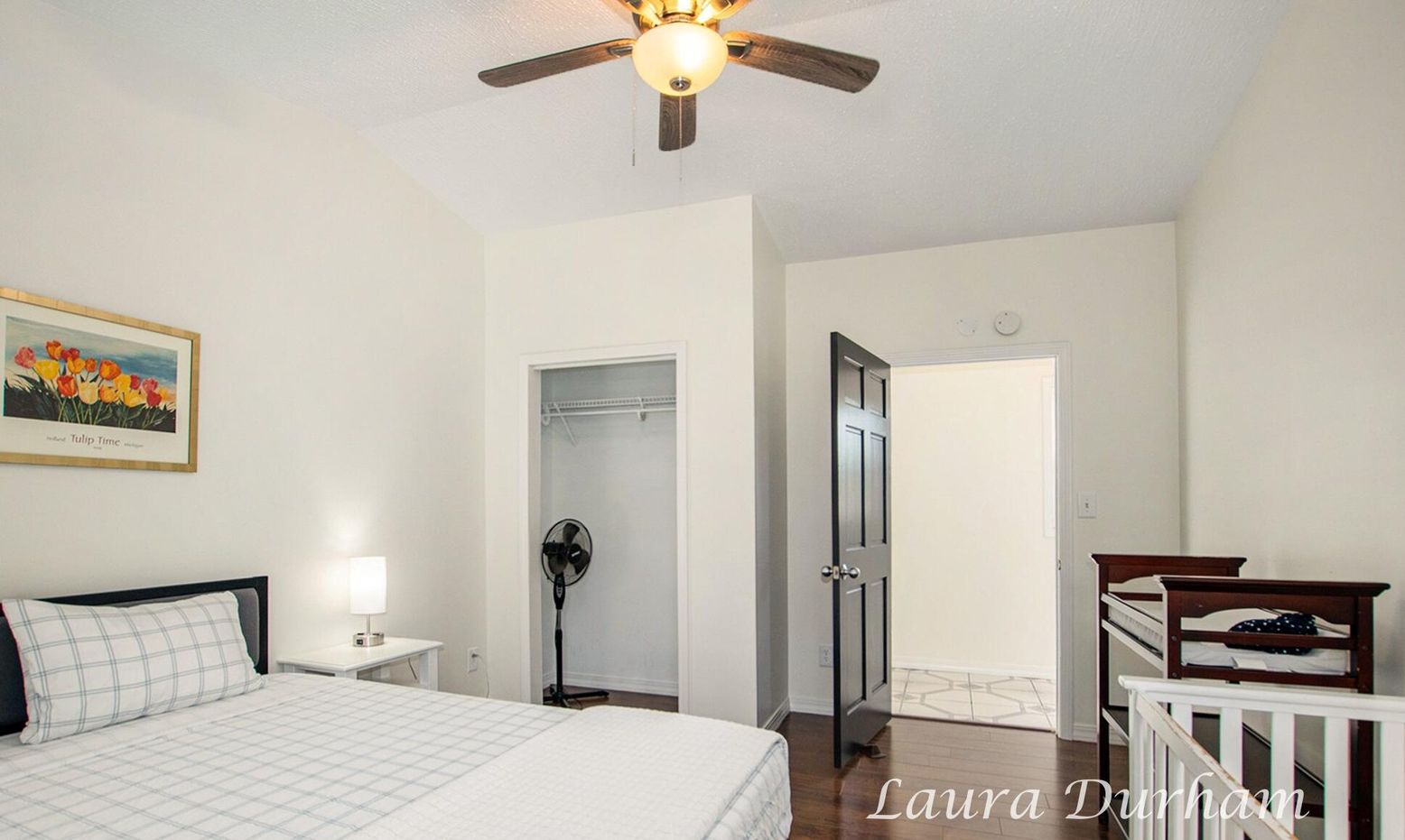 Bedroom, Interior, Wood Texture Flooring