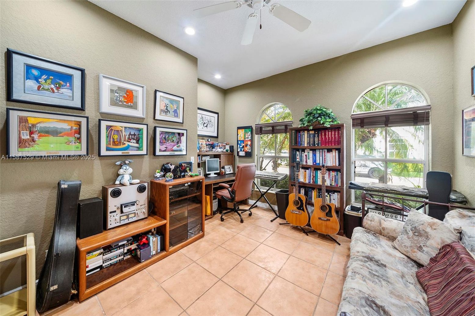 Home Office, Interior, Recessed Lighting