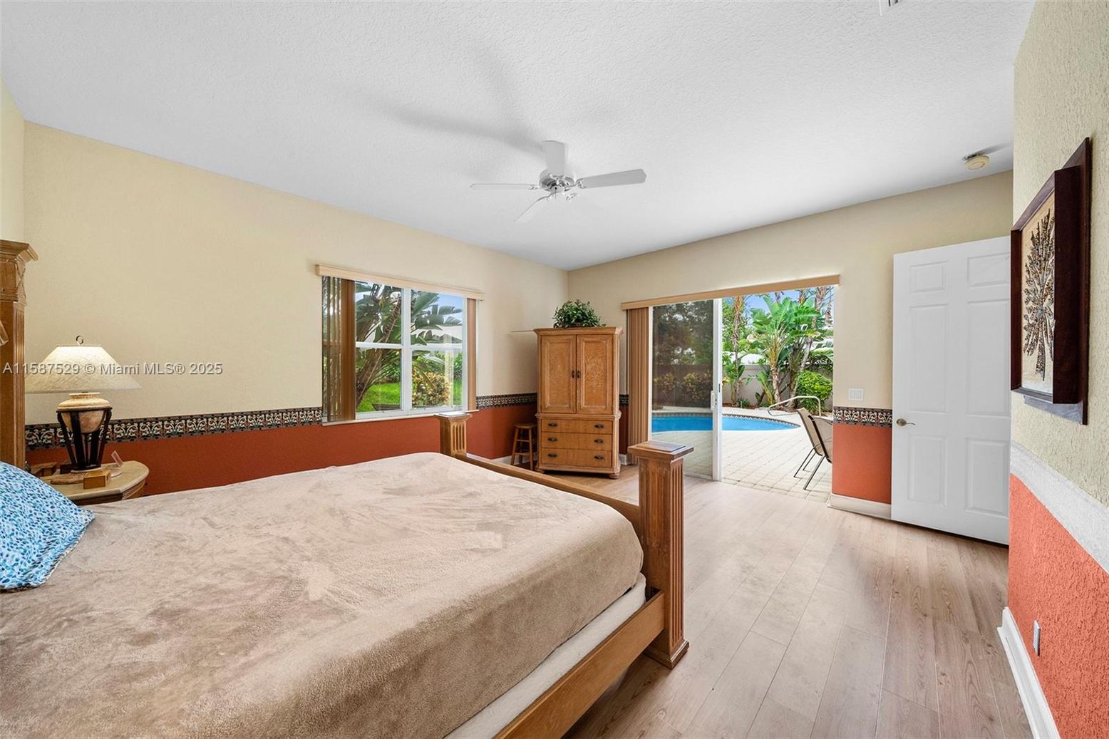 Bedroom, Interior, Wood Texture Flooring