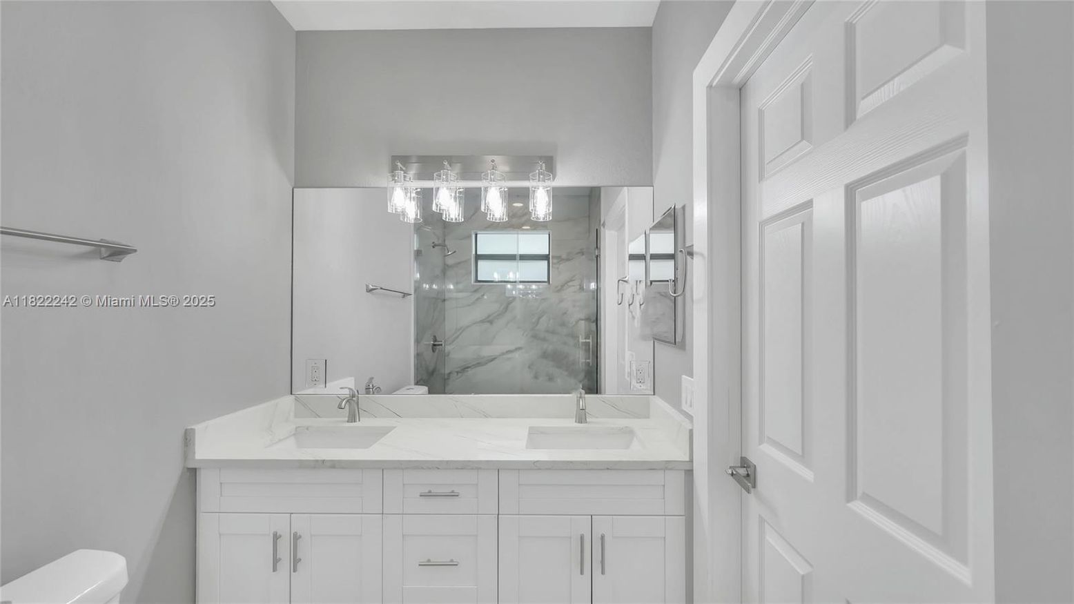 Bathroom, Dual Sink Vanities, Interior, Marble Walls