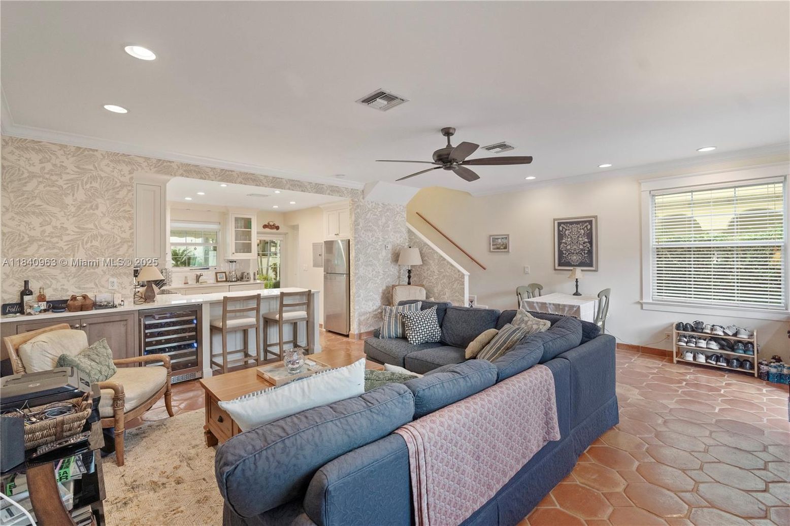 Interior, Kitchen, Living room, Recessed Lighting