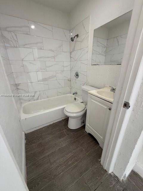 Bathroom, Interior, Marble Walls, Wood Texture Flooring