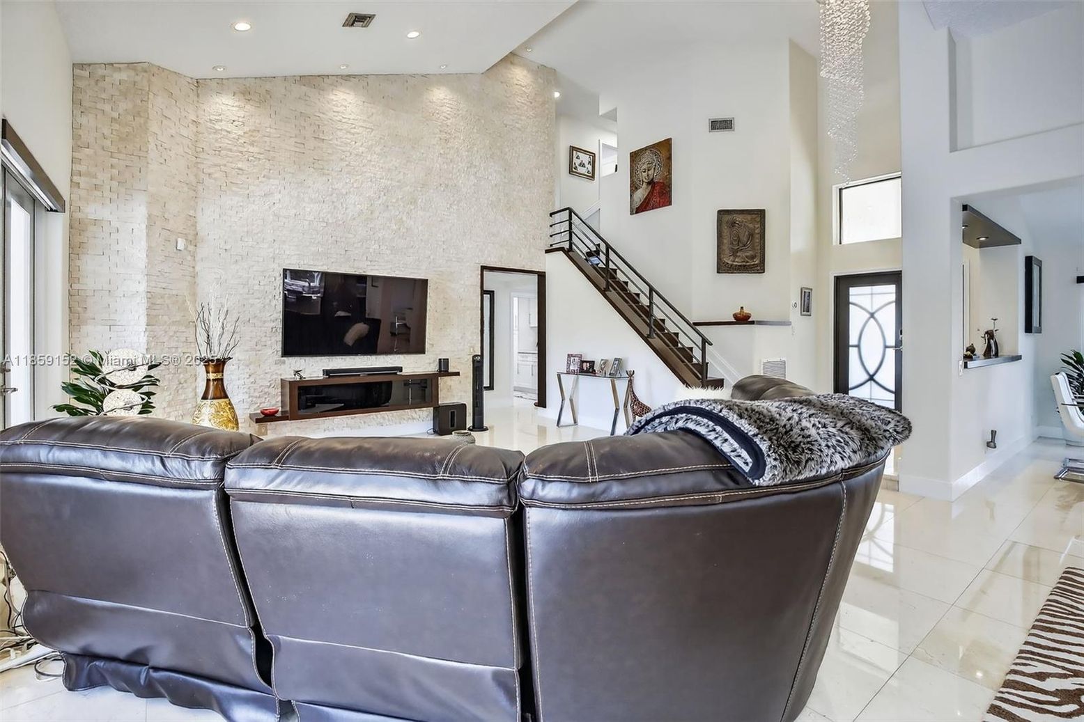 Interior, Living room, Recessed Lighting