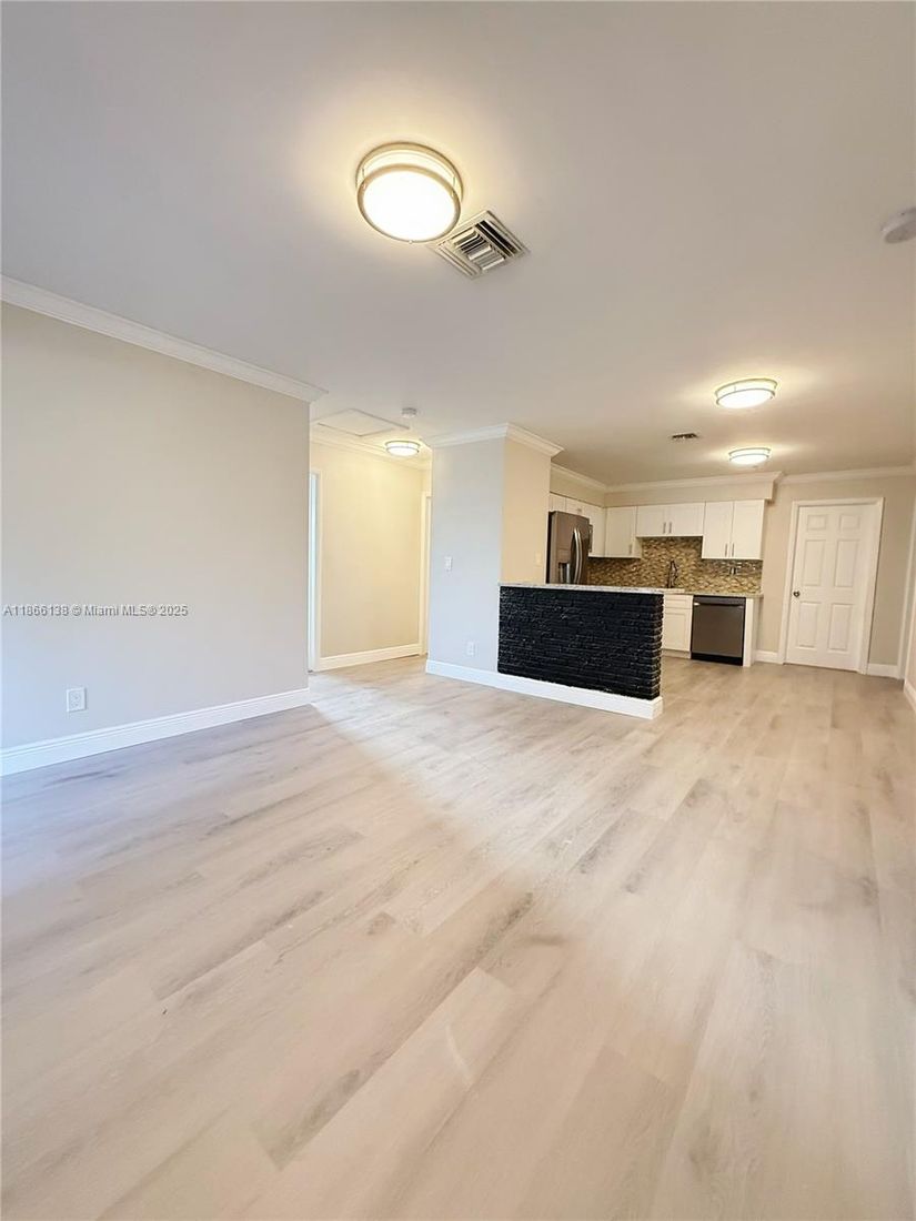 Empty room, Interior, Kitchen, Wood Texture Flooring