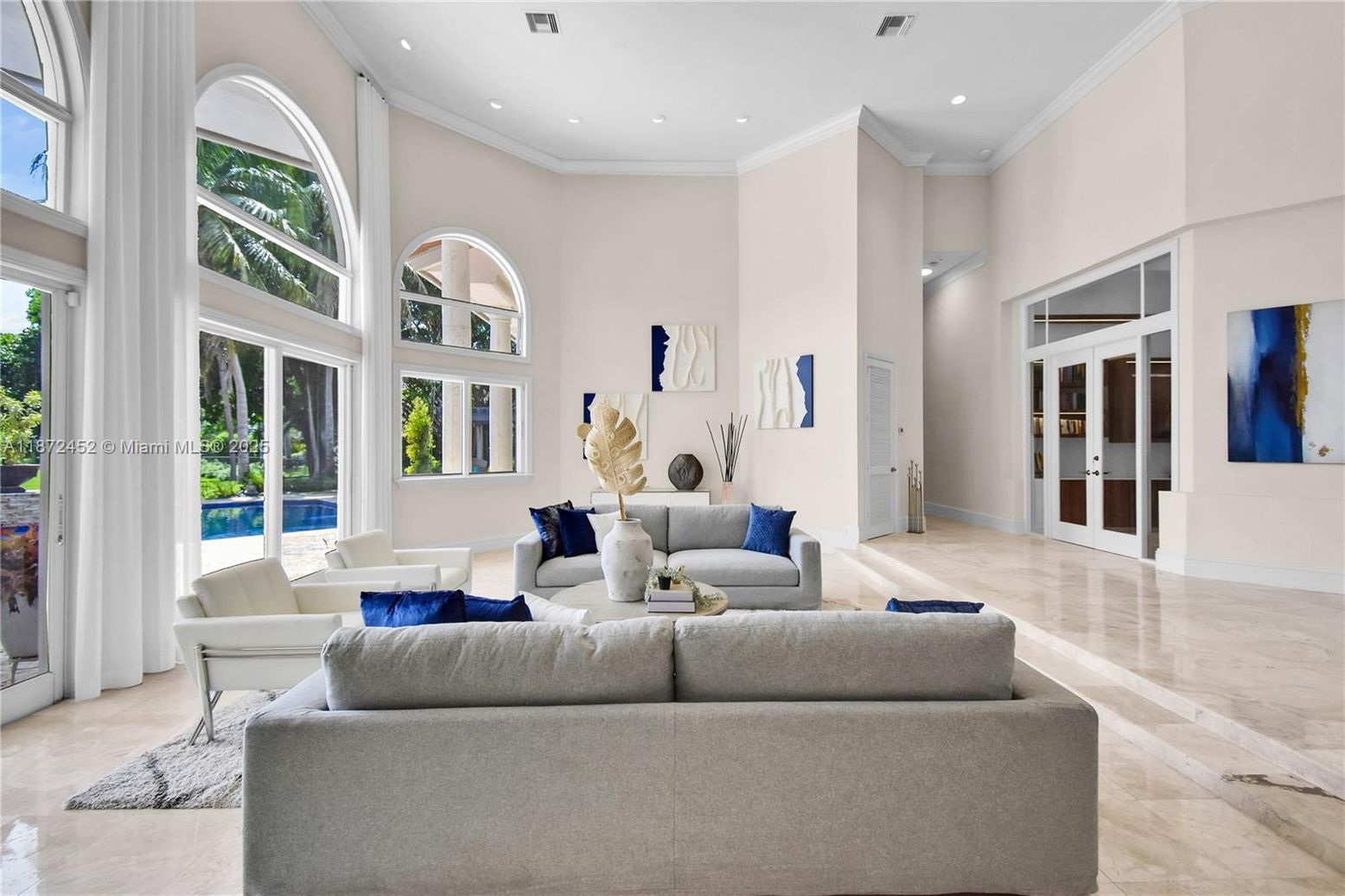 Interior, Living room, Recessed Lighting