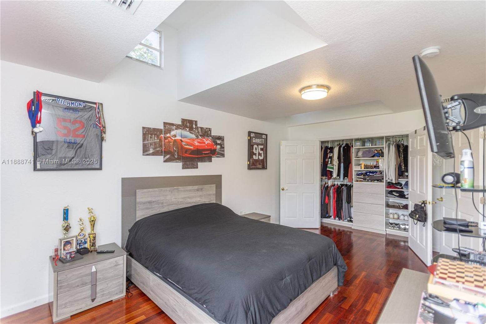 Bedroom, Interior, Wood Texture Flooring