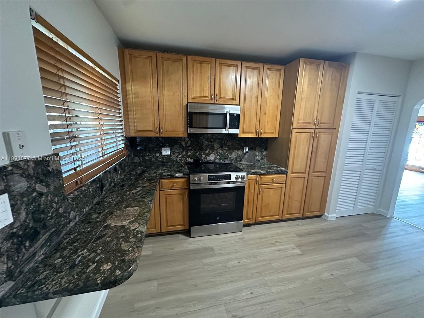 Interior, Kitchen, Wood Texture Flooring