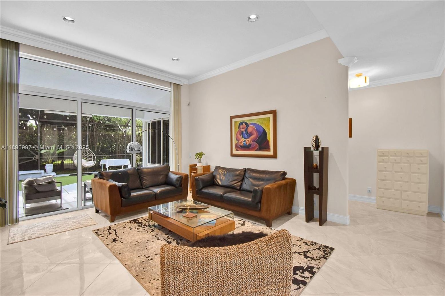 Interior, Living room, Recessed Lighting