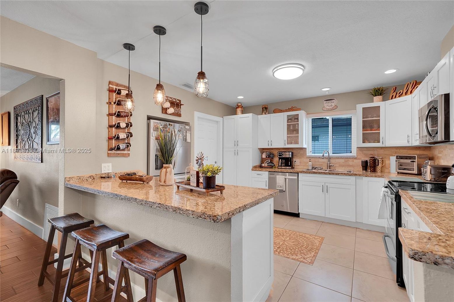 Interior, Kitchen, Pendant Lights, Recessed Lighting, Stainless Steel Appliances