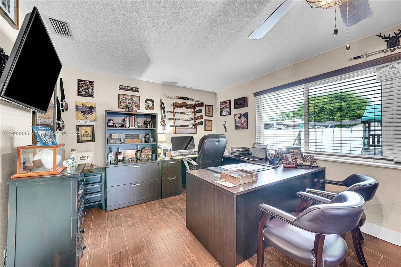 Home Office, Interior, Wood Texture Flooring