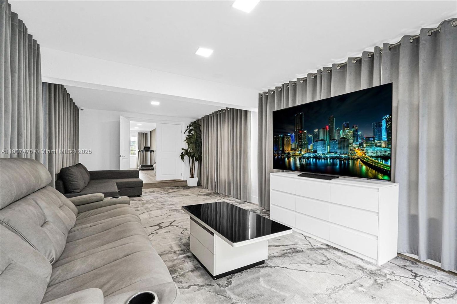 Interior, Living room, Marble, Recessed Lighting