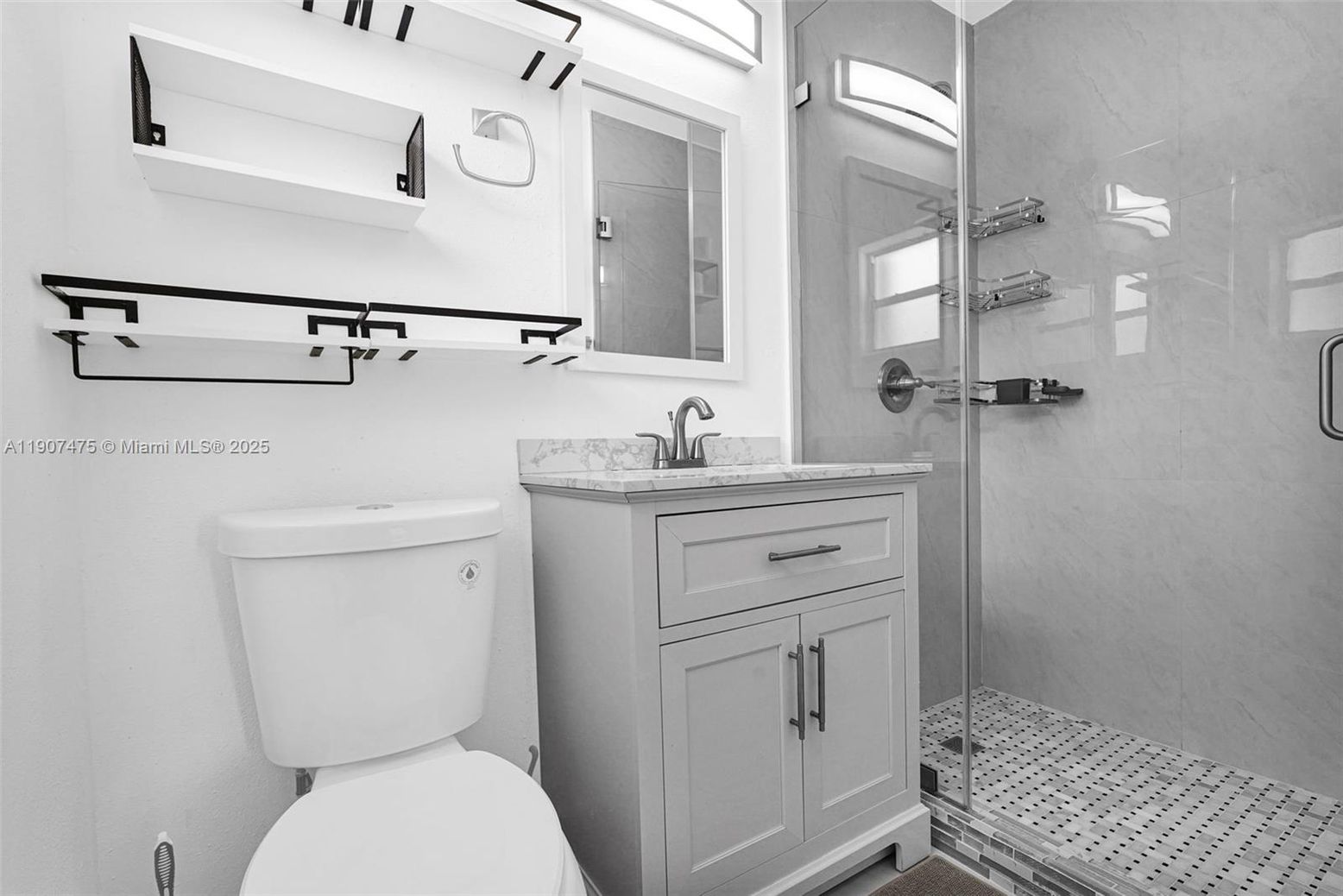 Bathroom, Dual Sink Vanities, Glass Shower, Interior