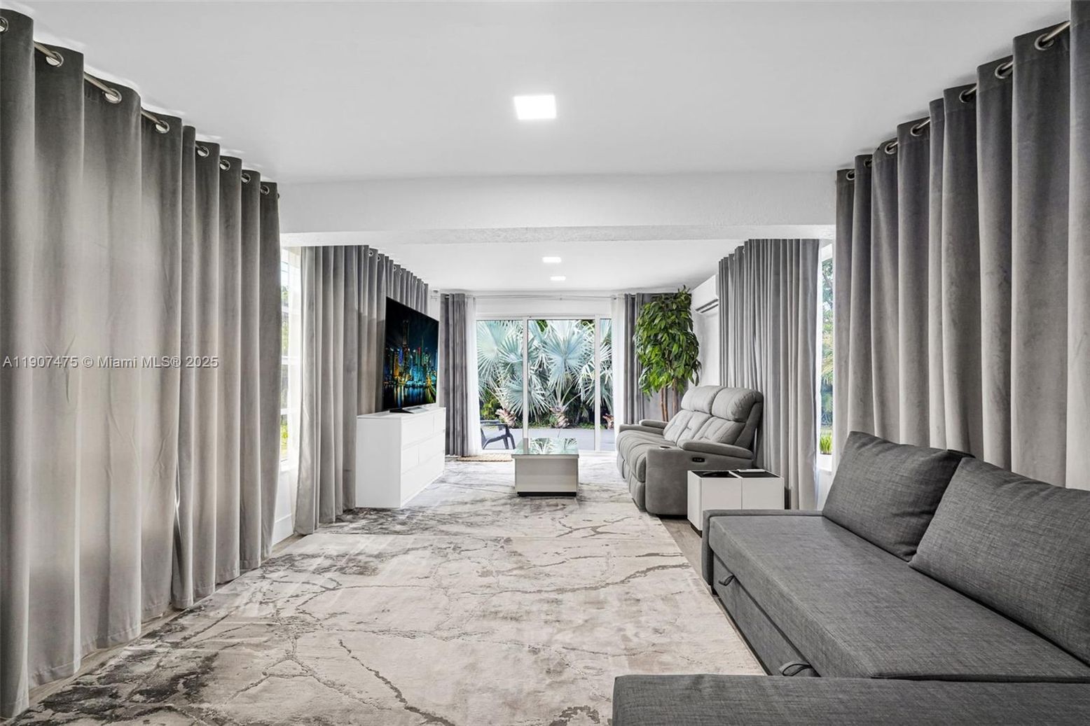 Interior, Living room, Marble, Recessed Lighting