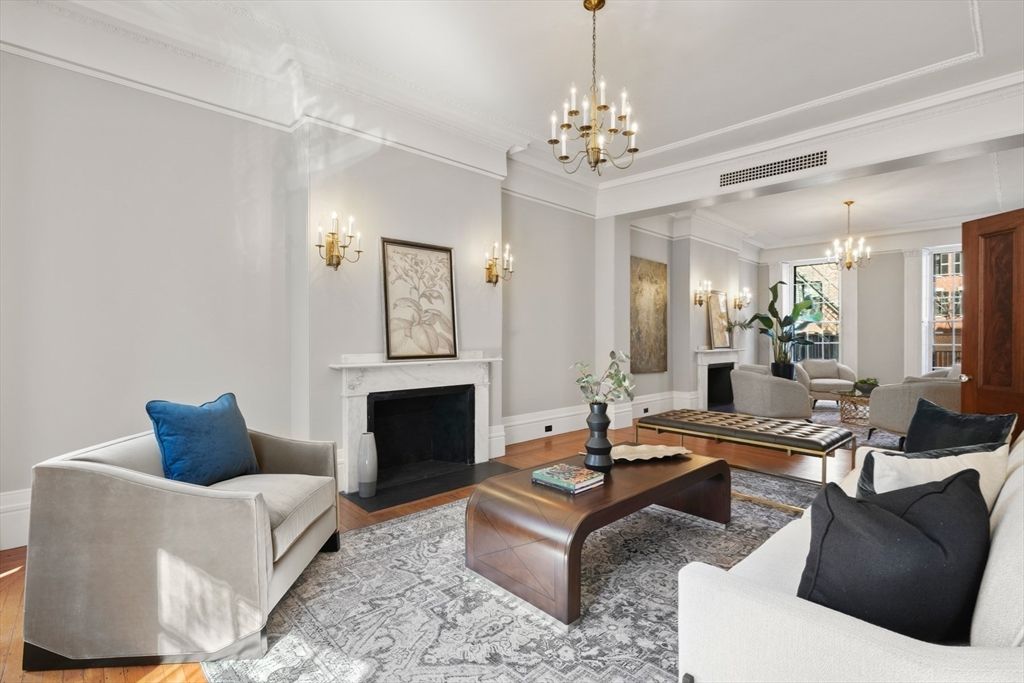 Chandelier, Fireplace, Interior, Living room, Wood Texture Flooring