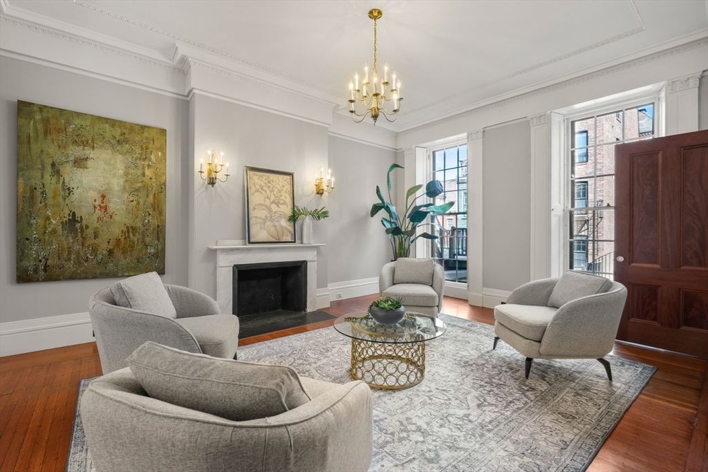 Chandelier, Fireplace, Interior, Living room, Wood Texture Flooring
