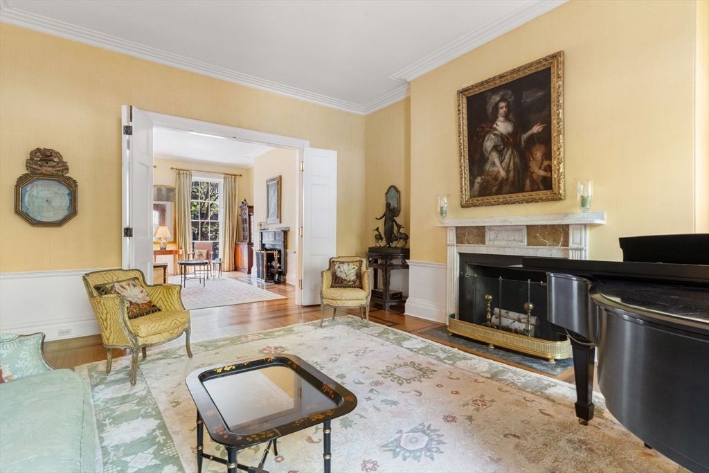 Fireplace, Interior, Wood Texture Flooring