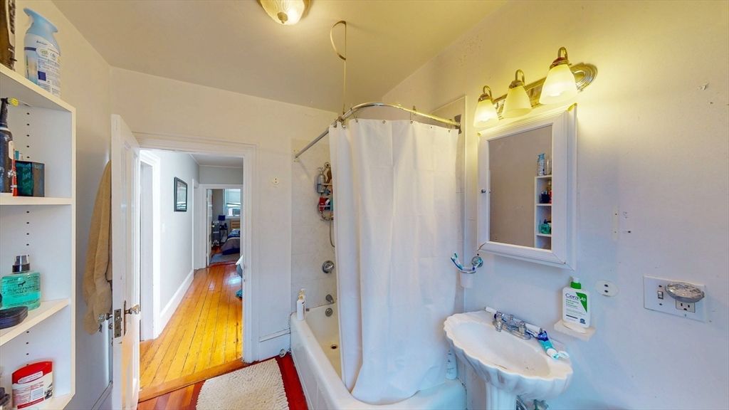 Bathroom, Interior, Wood Texture Flooring