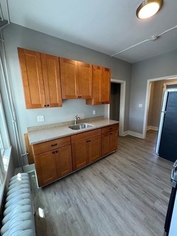 Interior, Kitchen, Wood Texture Flooring